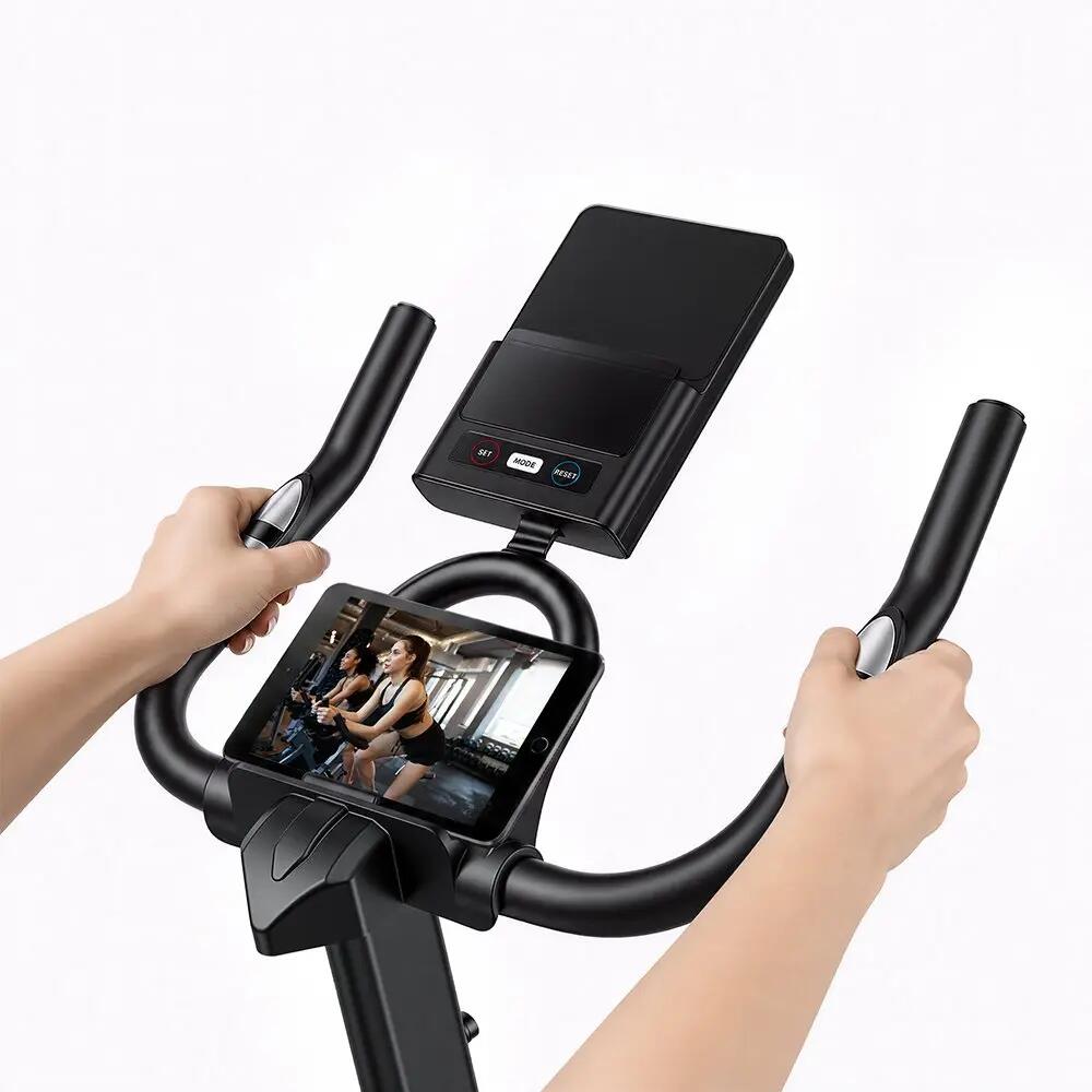Bicicleta indoor DC002A com app Bluetooth volante 6kg capacidade 150kg 3/6