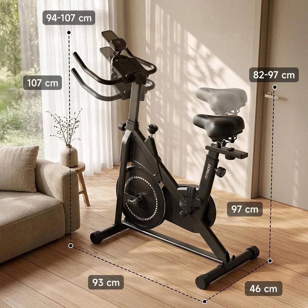Bicicleta de exercício DC001A com resistência magnética volante 3kg carga 120kg 3/6