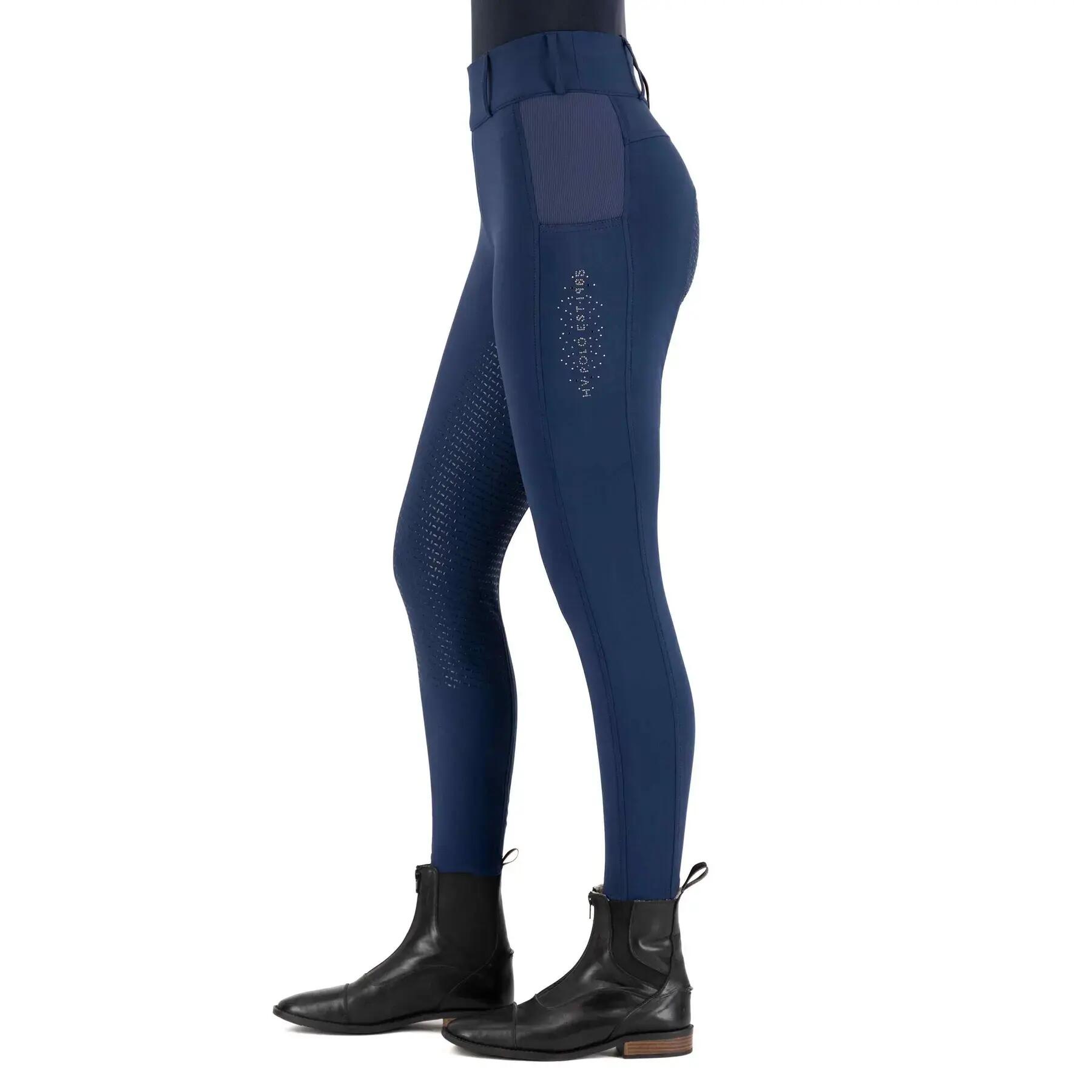 Reitleggings full grip Damen HV Polo Evi 3/4