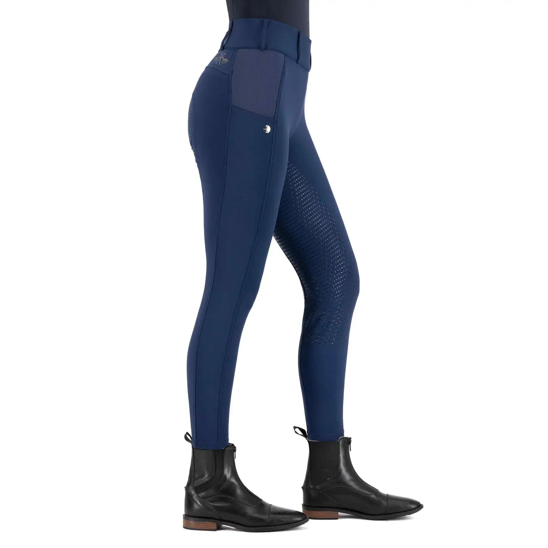 Reitleggings full grip Damen HV Polo Evi 2/4