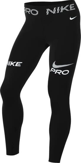 Legging Nike Pro 365 - Femme - 7/8, taille mi-haute - Noir/Blanc