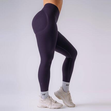 Push-up Leggings mit hohem Bund POWER 888 Dunkelviolette