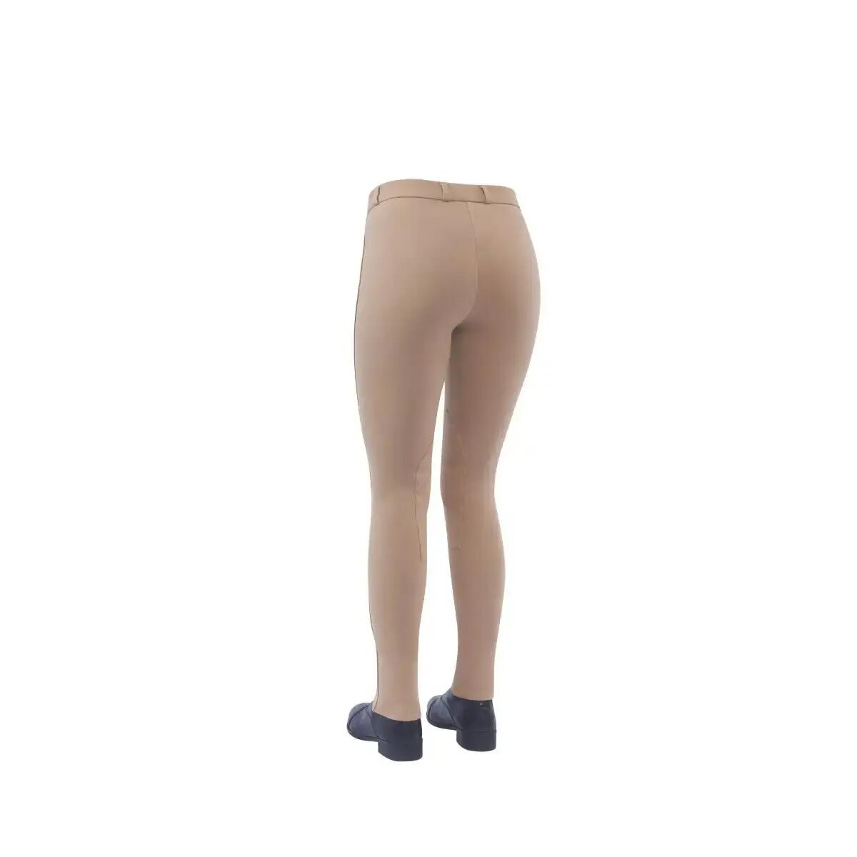Dames rijbroek met middengrip Dublin Patch Jodhpurs 2/2