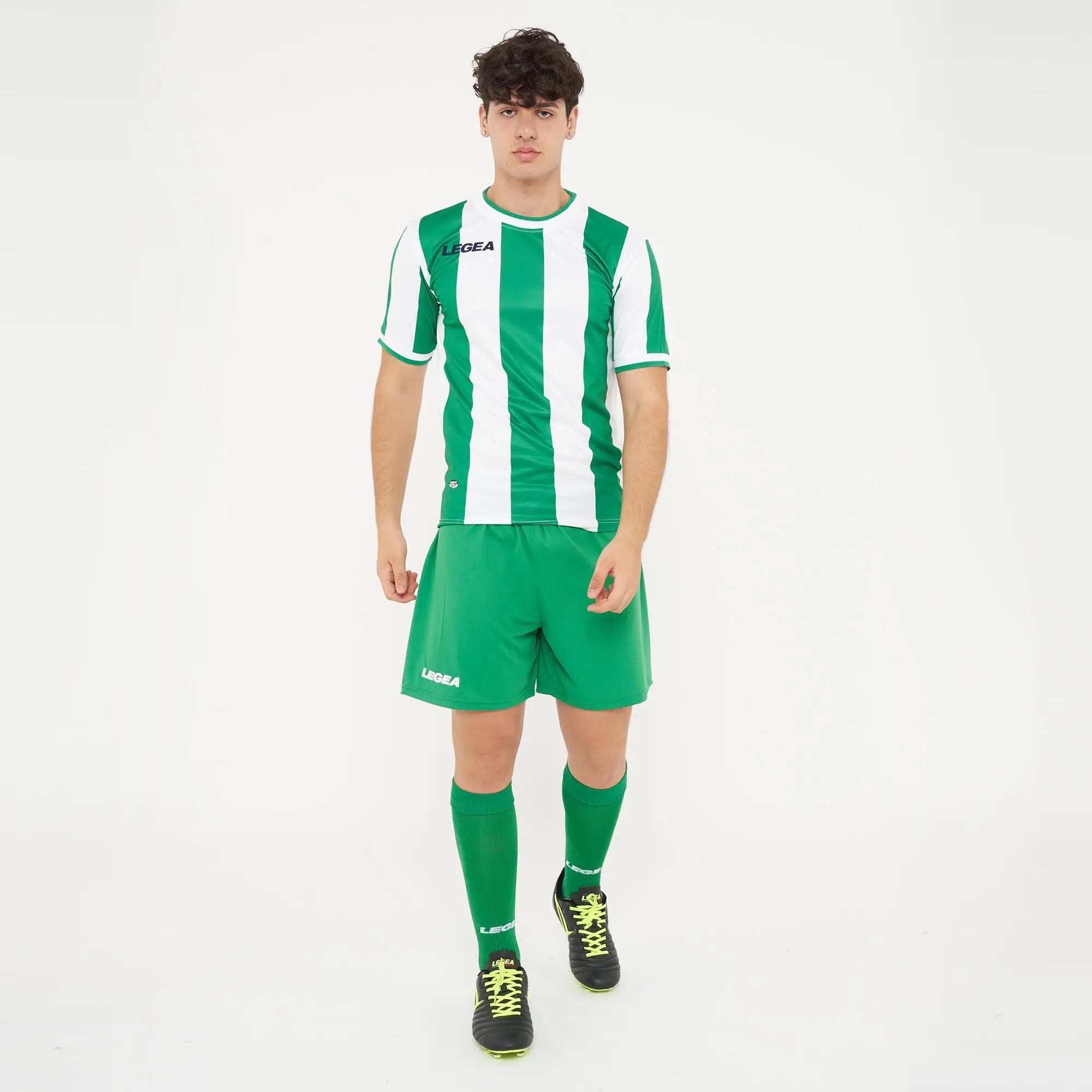 10-Pack Football Shirts VALENCIA Short Sleeve White-Green - Size XS 5/6