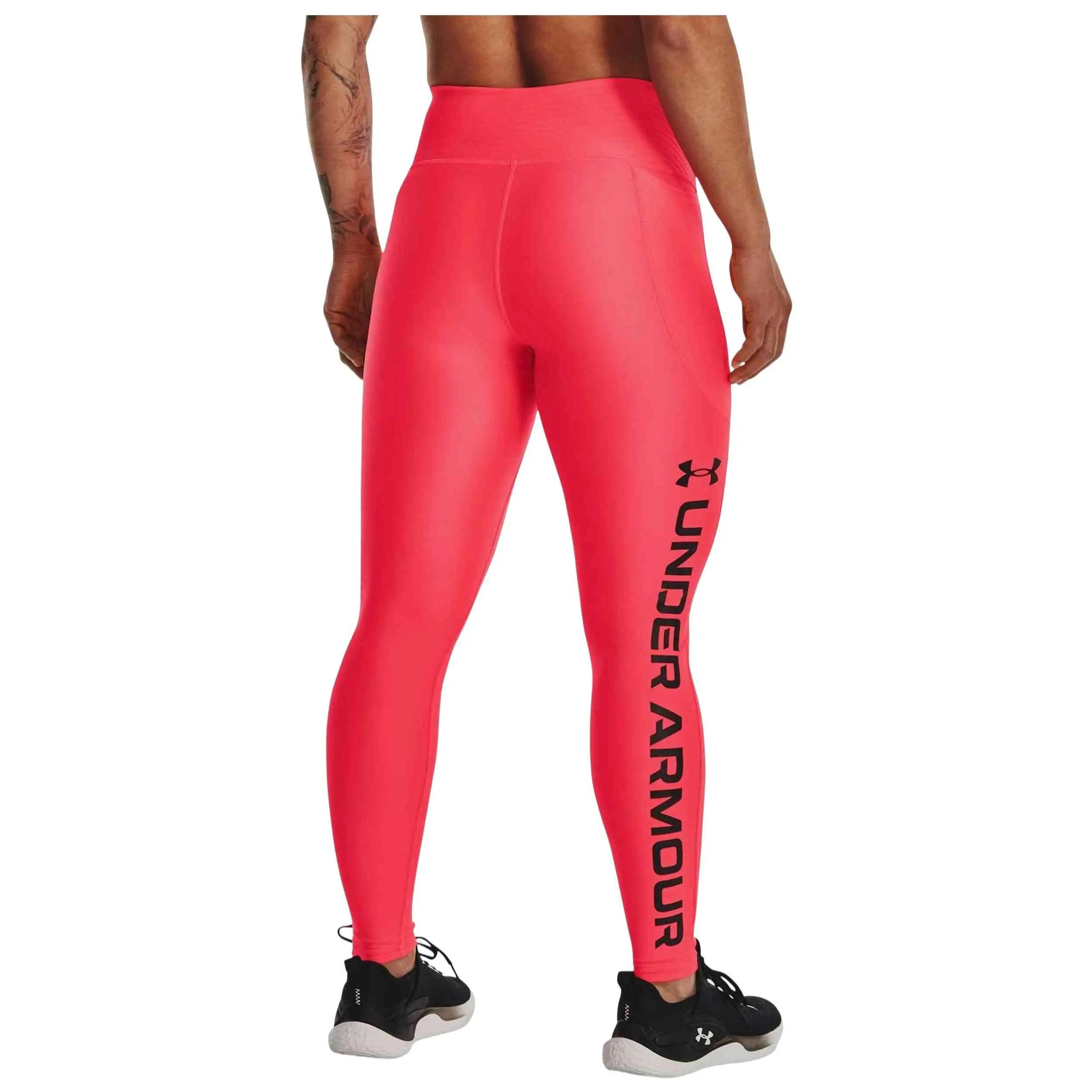 Leggings Under Armour model HeatGear "Red Black" voor vrouwen 4/5