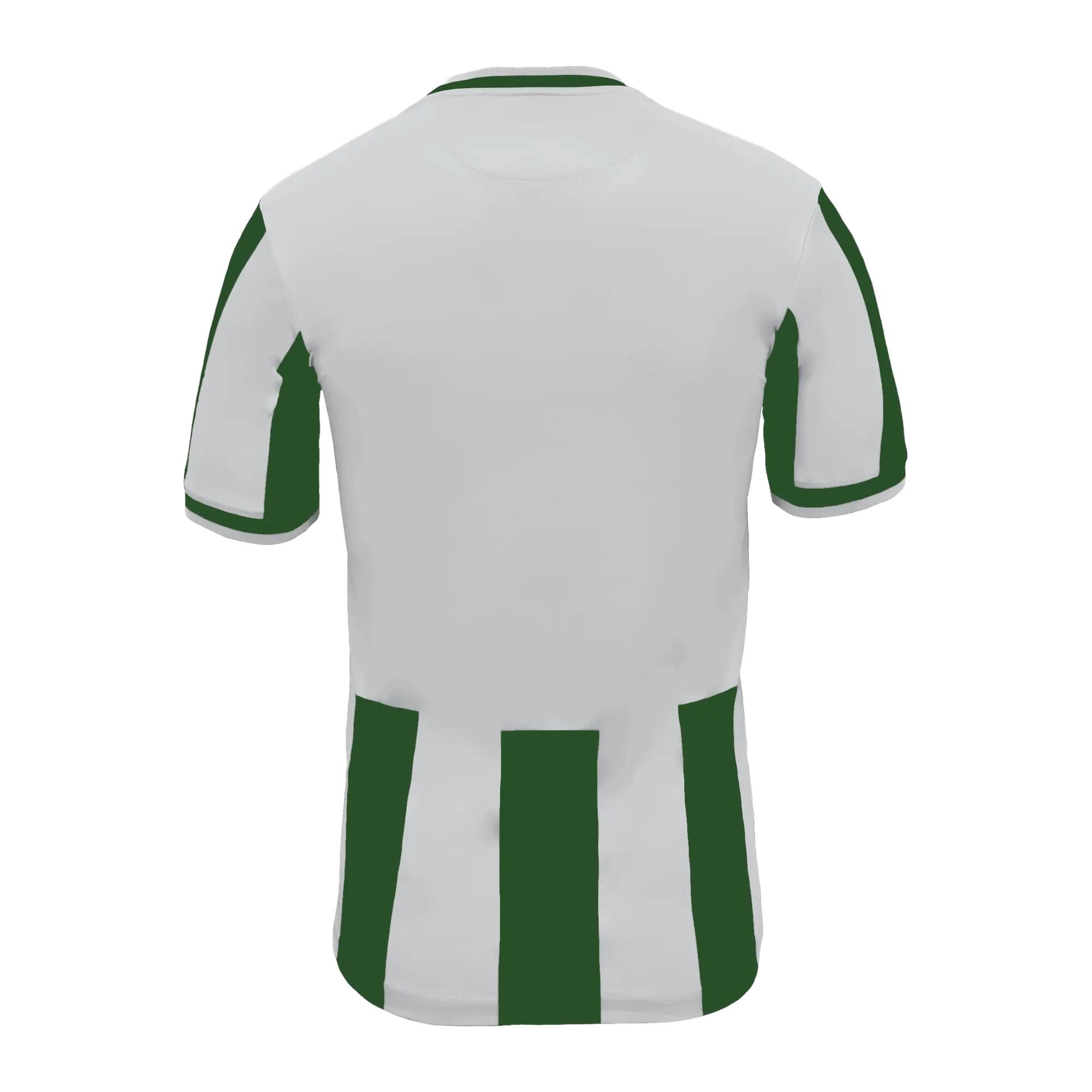 10-Pack Football Shirts VALENCIA Short Sleeve White-Green - Size XS 3/6