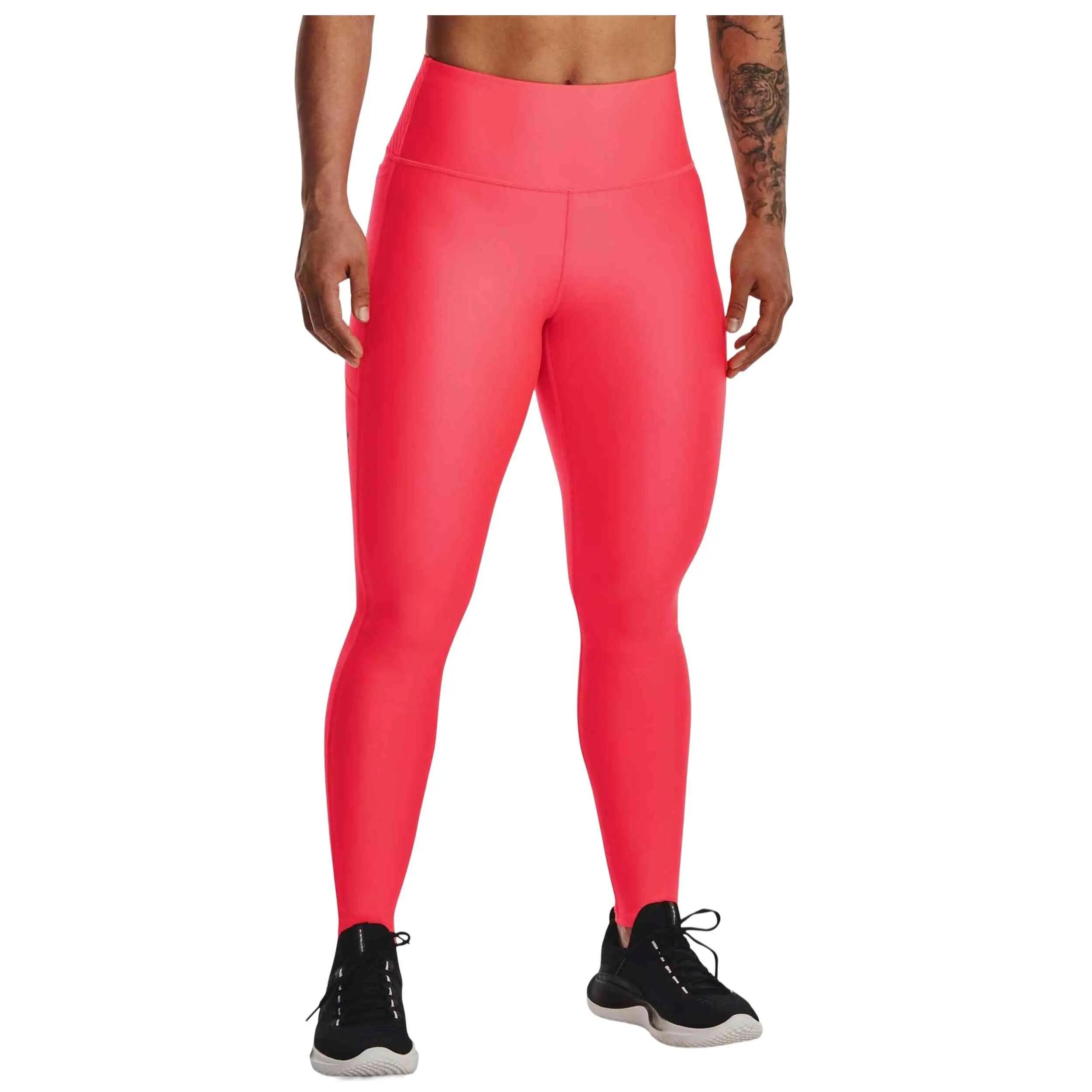 Leggings Under Armour model HeatGear "Red Black" voor vrouwen 3/5