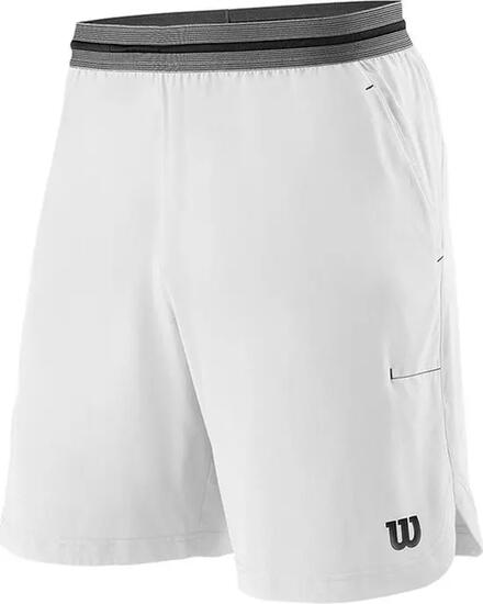 Short - Tennis - Homme - Wilson Power 8 Short II - Léger, blanc