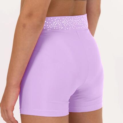 Short fille gymnastique lavande taille croisée MP Gymnastics 10 ans