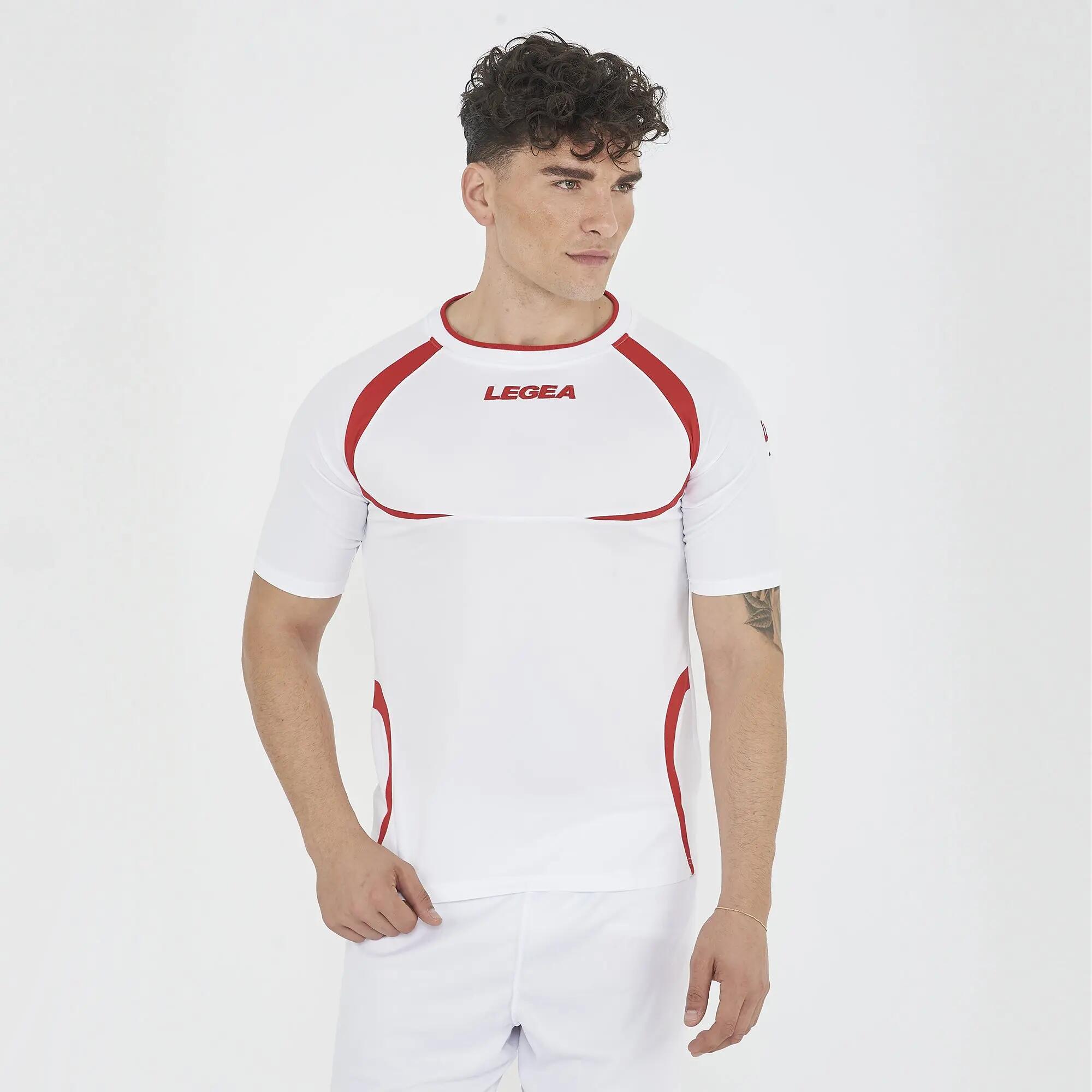 Lot de 15 maillots de football TAIPEI coloris blanc-rouge - taille 2XL 3/8