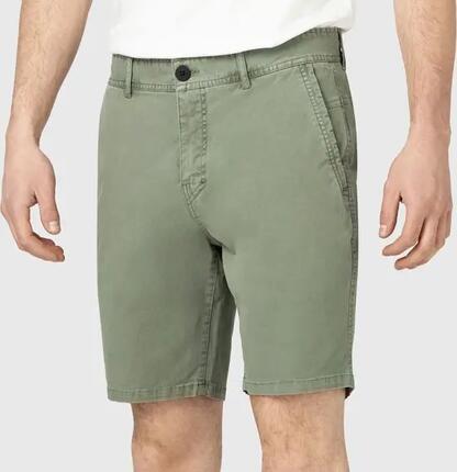 Bermuda - Homme - Cambeco - Coton biologique - Vert kaki