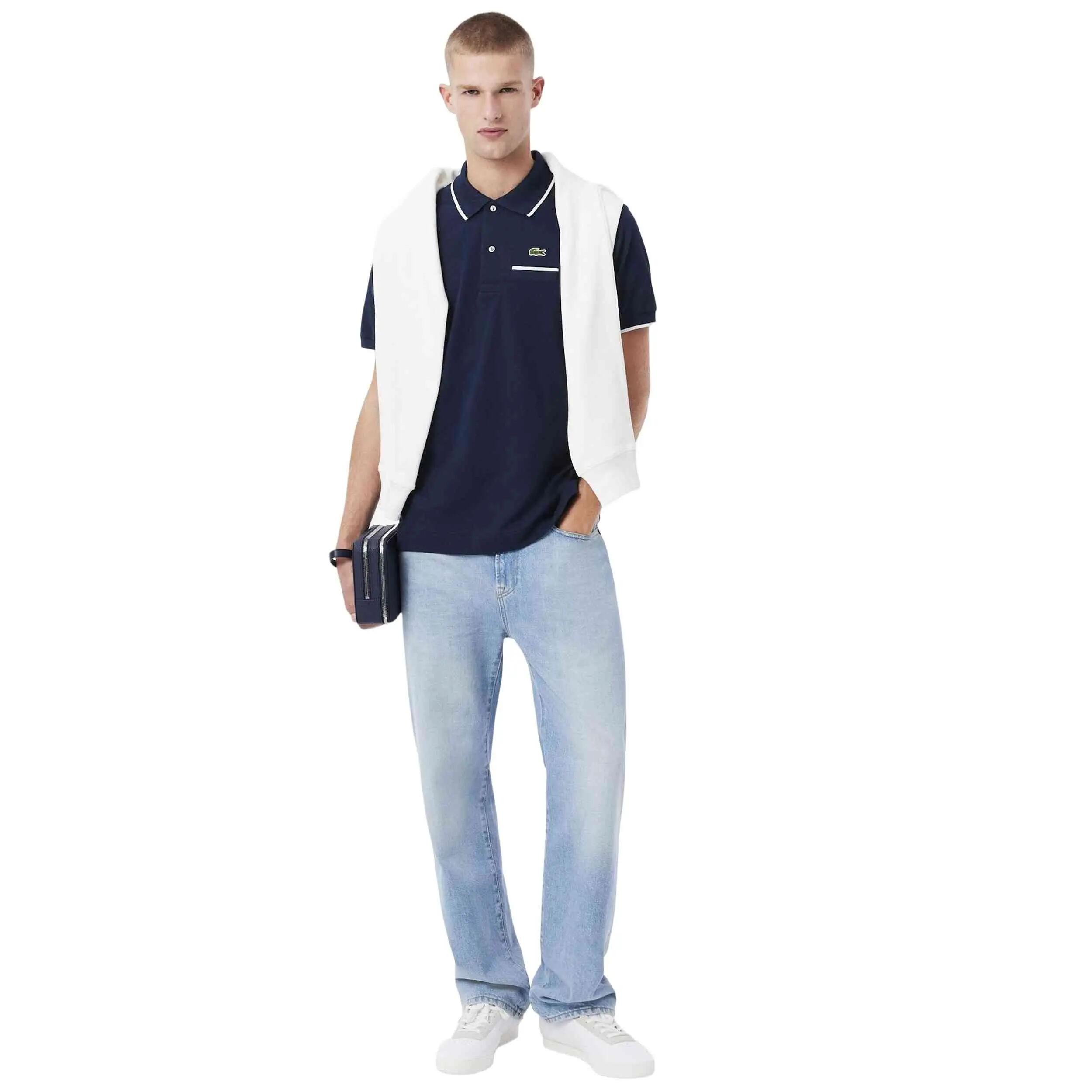 Polo à manches courtes Lacoste modèle L.12.12 pour homme 3/5