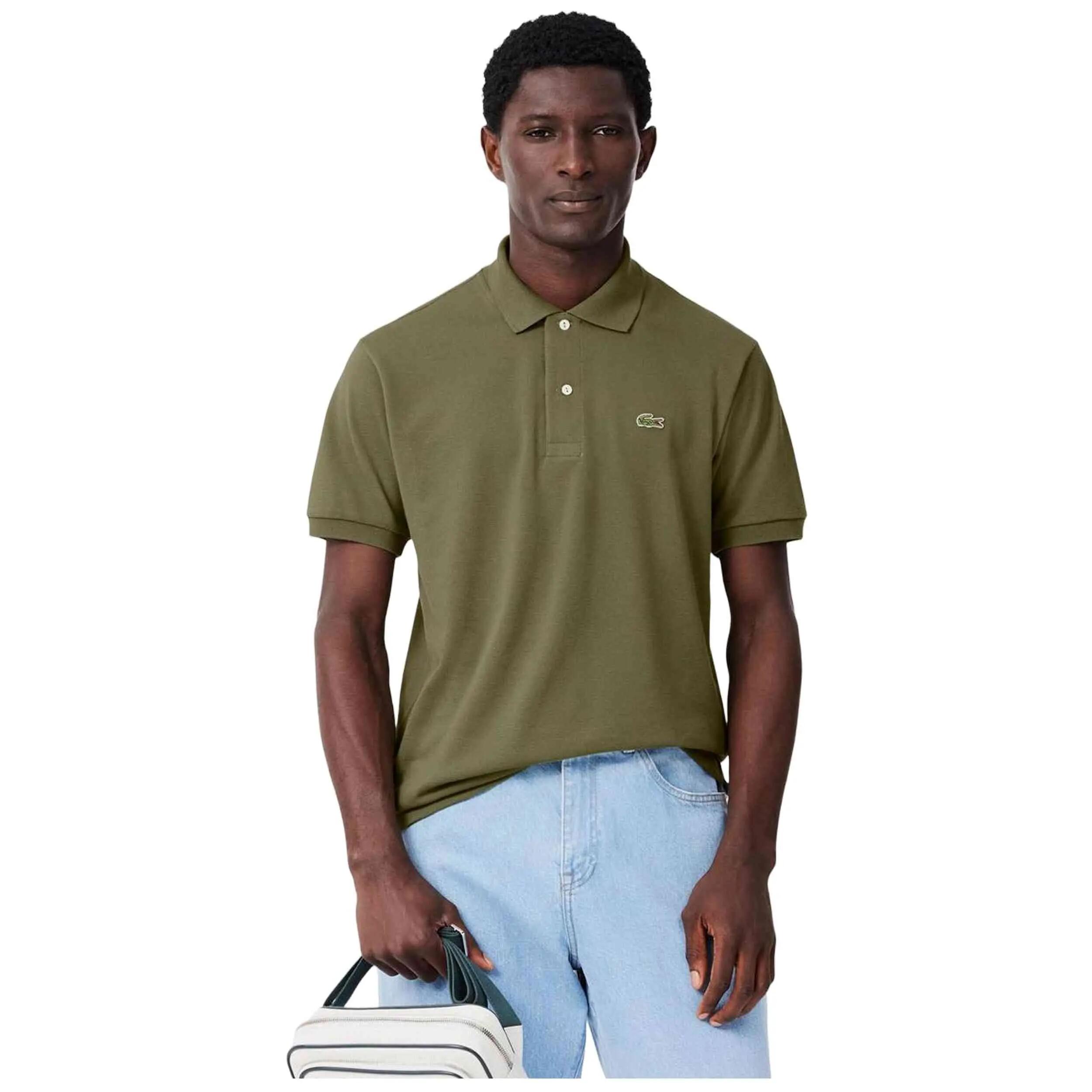 Korte mouw poloshirt Lacoste model L.12.12 "Caqui" voor mannen 2/5