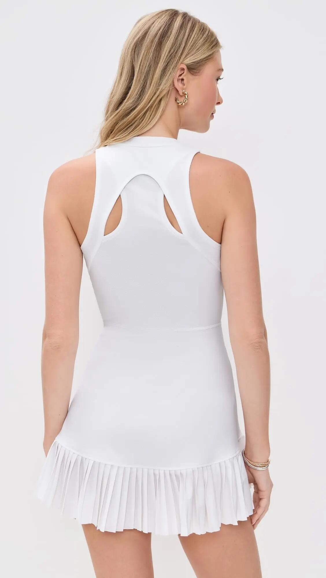 Vestito da tennis - Donna - Nike Court Dri-FIT Slam Wimbledon - Bianco 4/4