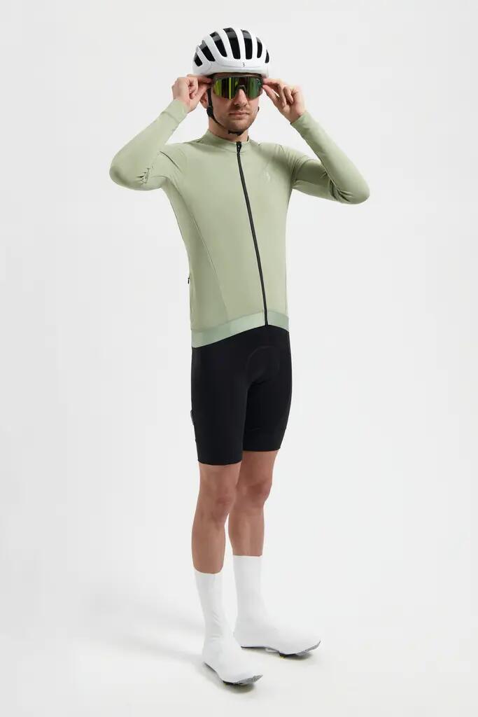 BBB Cycling Transition Rennrad Trikot Unisex Langarm Zwischensaison Sage Green 5/6