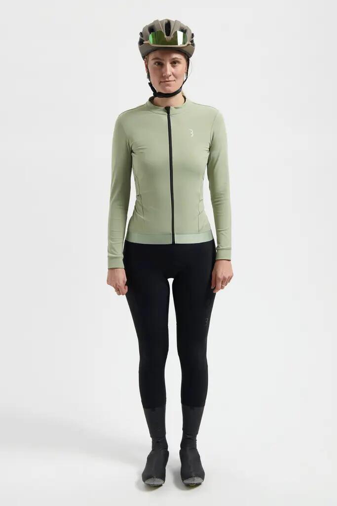 BBB Cycling Transition Rennrad Trikot Unisex Langarm Zwischensaison Sage Green 4/6