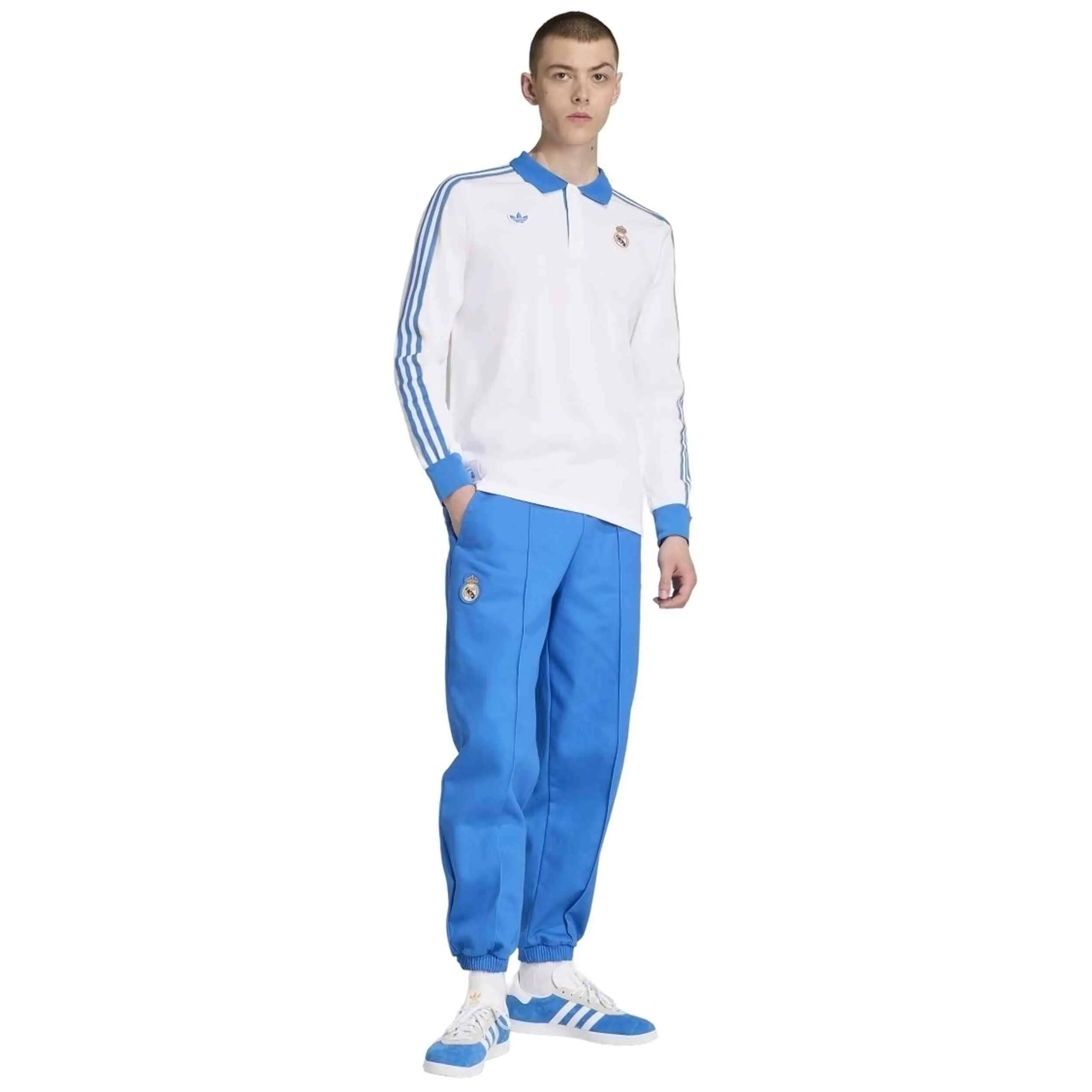 Lange mouw poloshirt Adidas model Real Madrid Terrace Icons voor mannen 5/5