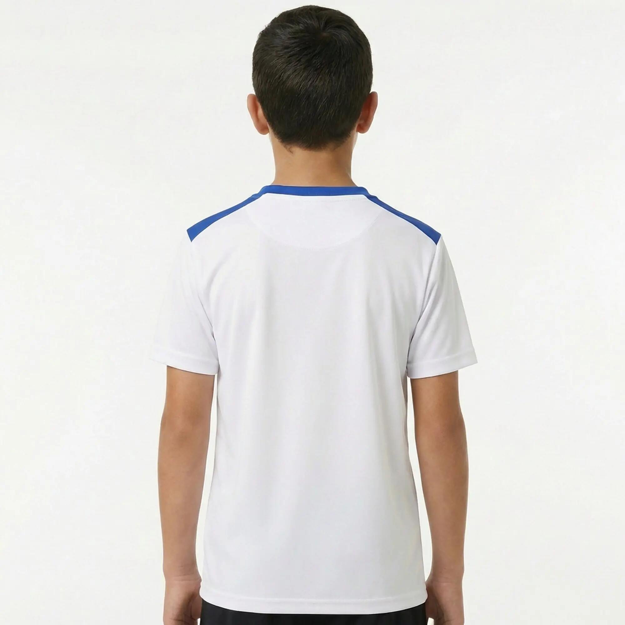 Lot de 10 maillots de football TAIPEI blanc-bleu ciel - taille 3XS (enfant) 7/8