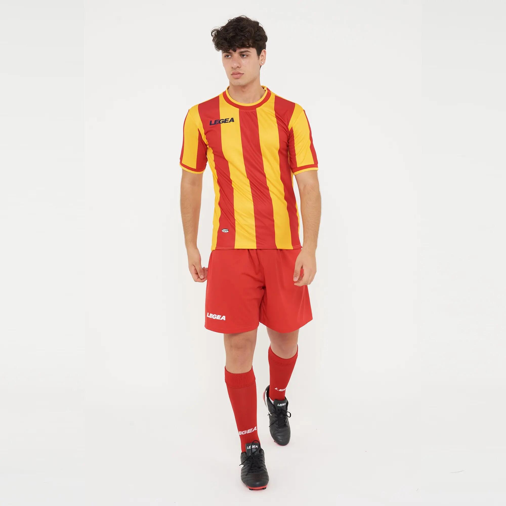 10-Pack Football Shirts VALENCIA Short Sleeve Yellow-Red - Size S 5/6