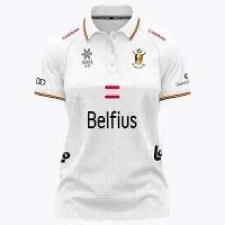 Polo - Sport - Femme - Manches courtes, fermeture boutonnée - KBHB - Blanc