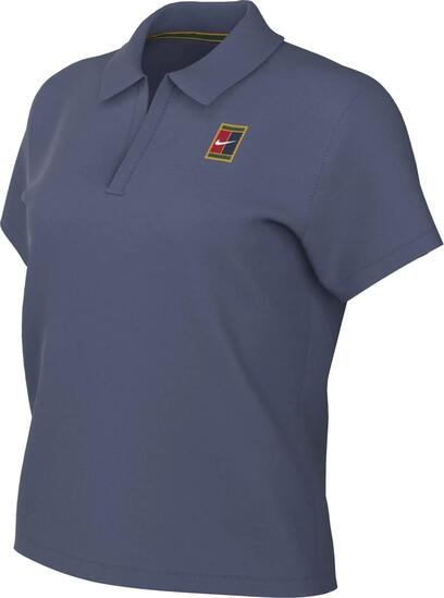 Damen - Sportbekleidung - Poloshirt - Cropped, Dri-FIT - Court Heritage - Blau