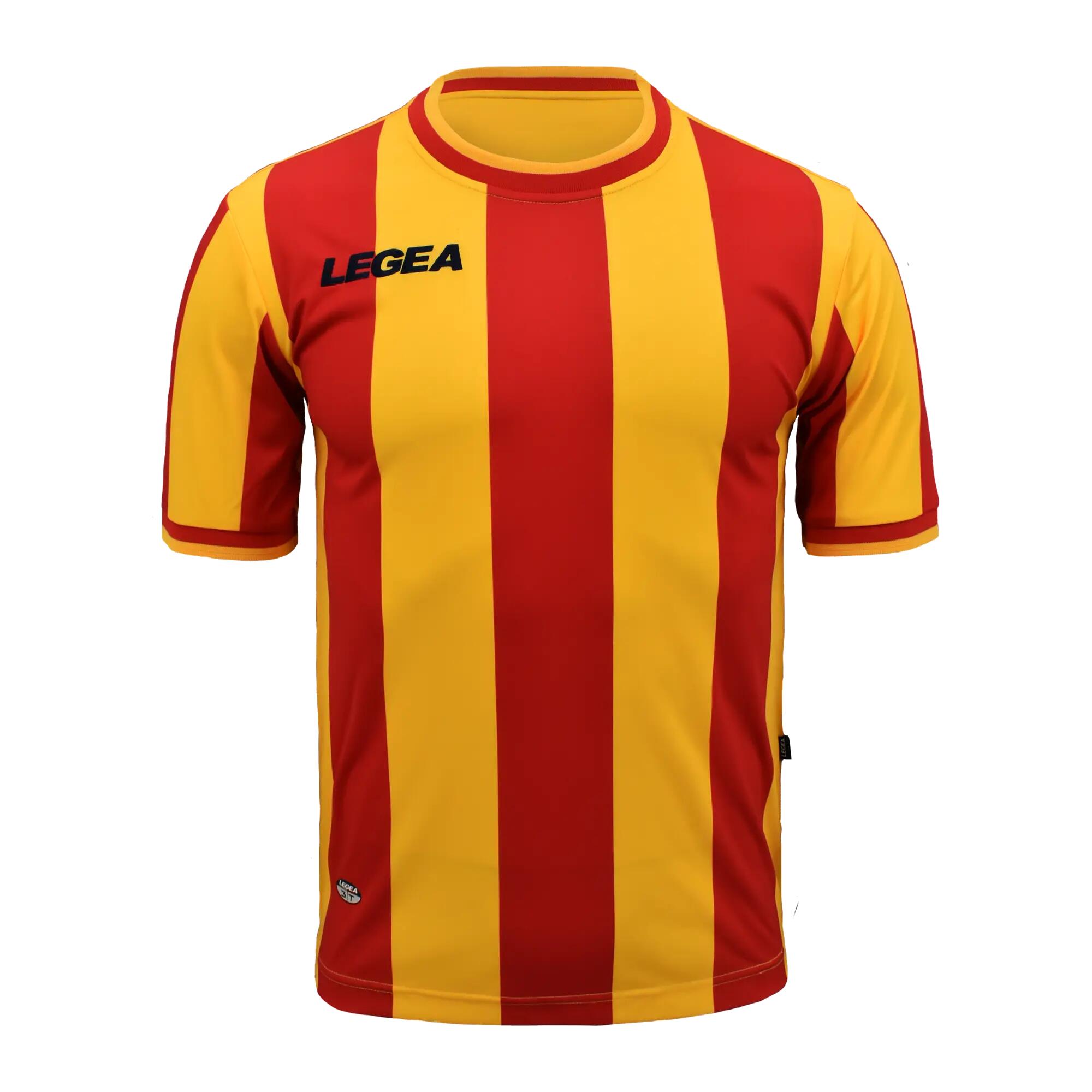 10-Pack Football Shirts VALENCIA Short Sleeve Yellow-Red - Size S 2/6