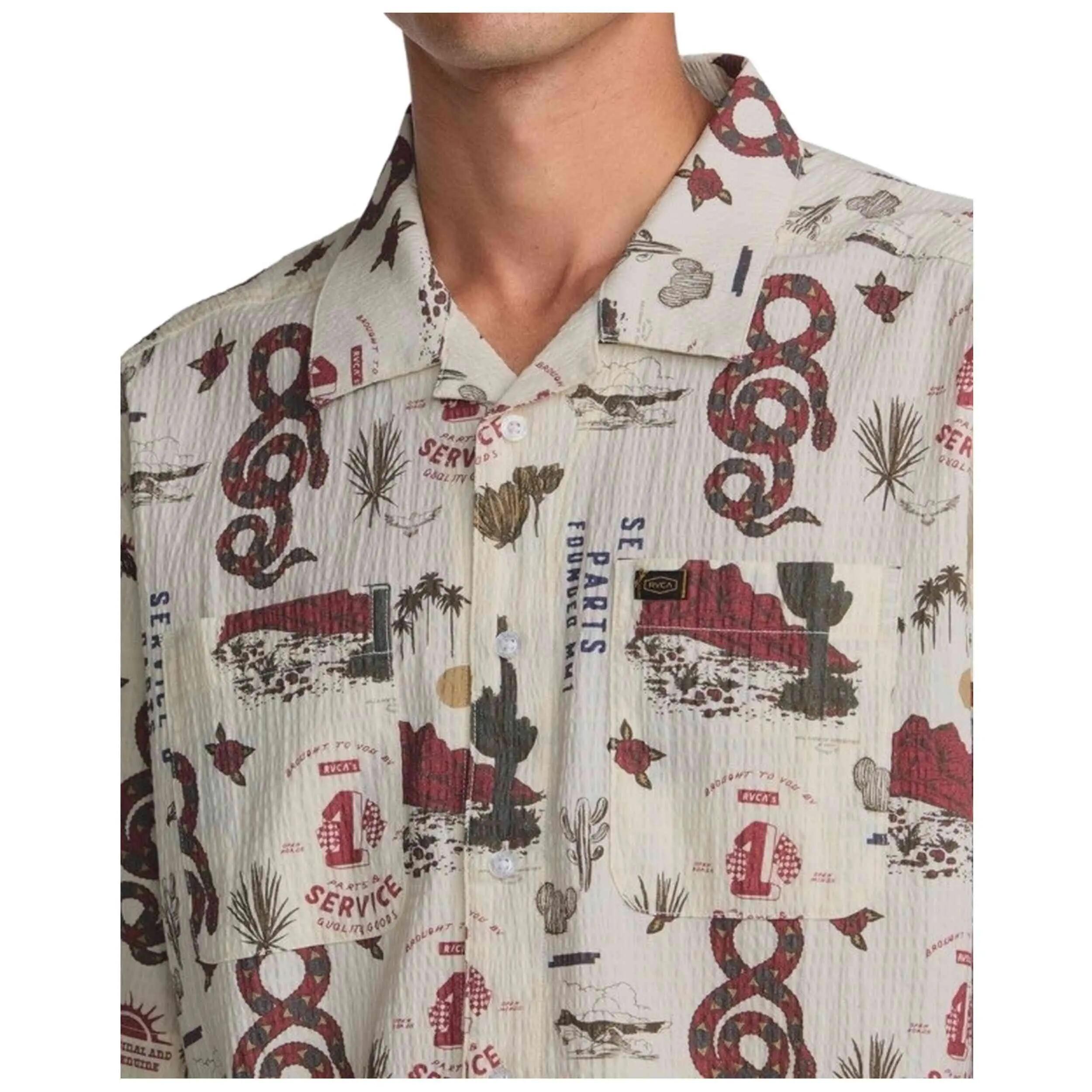 Camicia Rvca modello WASTELAND SS per uomini 5/5