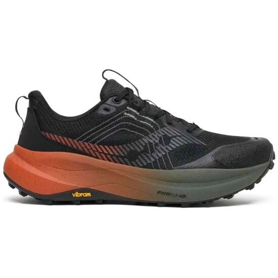 Chaussures de course Saucony modèle Xodus Ultra 4 "Black/Orange" pour homme