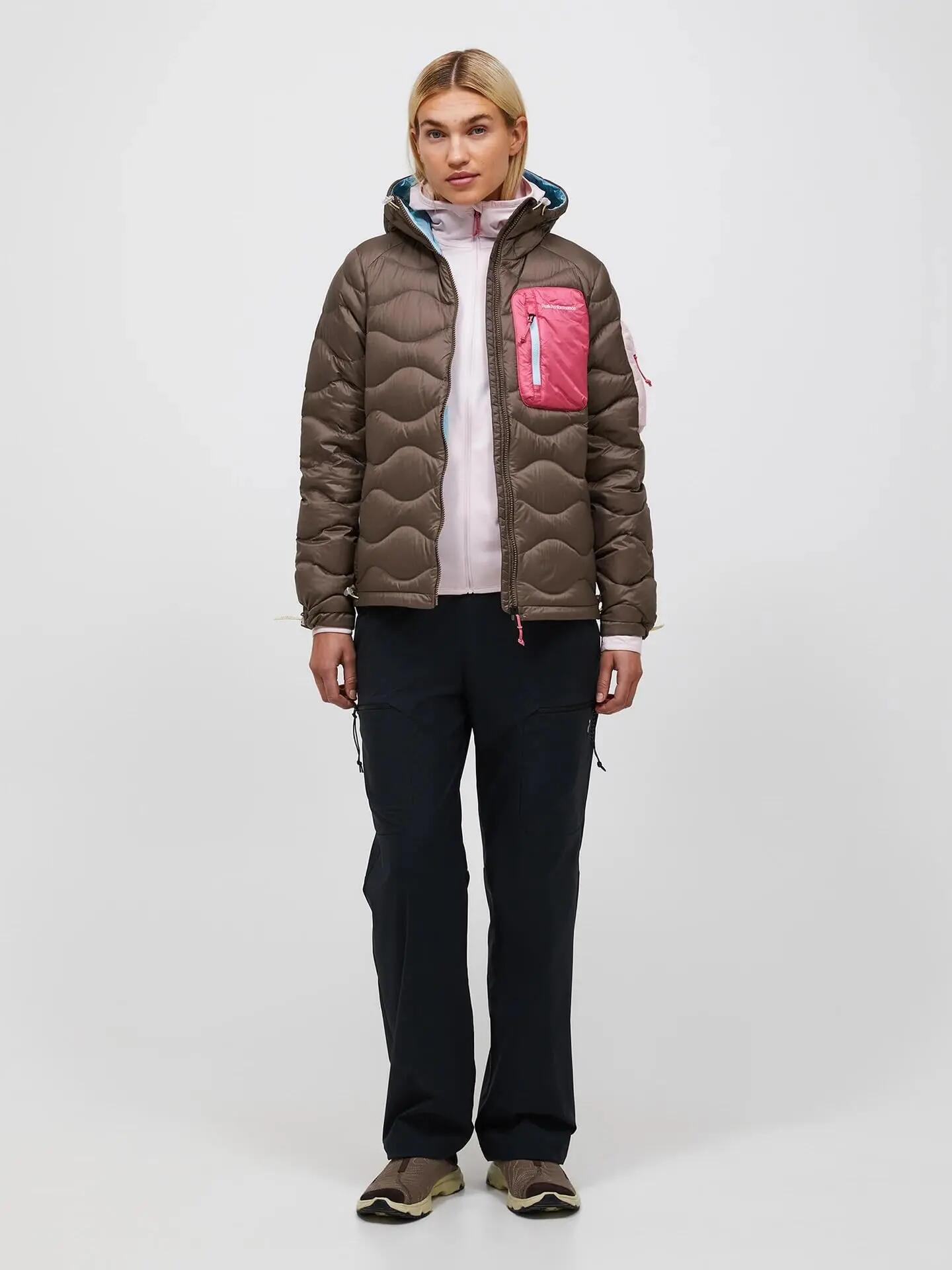 Veste femme - Outdoor - Duvet légère, déperlante - Helium Utility - Terrain Tan 3/4