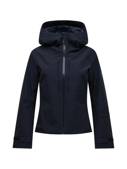 Damen - Skijacke - kurz, wasserdicht, isoliert - Whitelight HIPE 2L - Schwarz