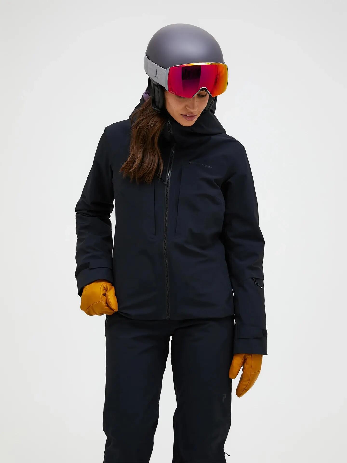 Chaqueta esquí - mujer - impermeable - Whitelight - negra 4/4