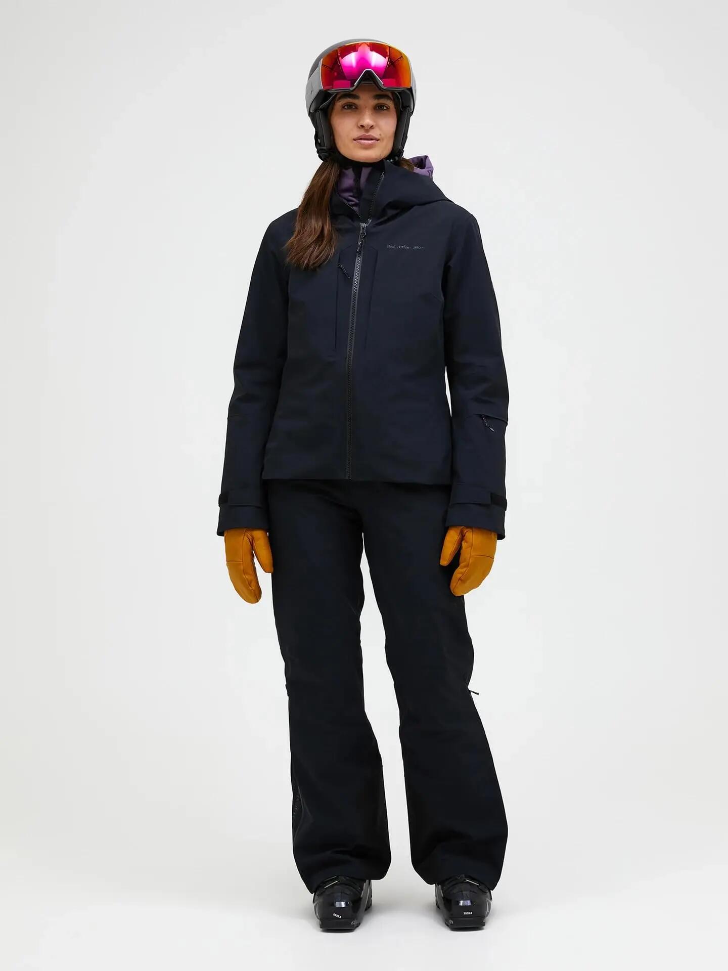 Chaqueta esquí - mujer - impermeable - Whitelight - negra 2/4