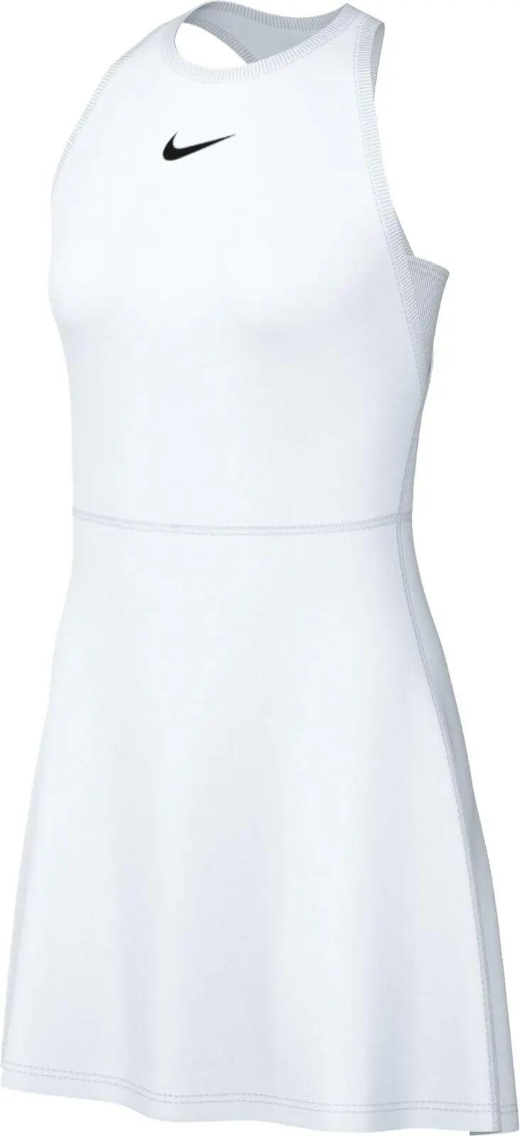 Damen - Tennis - Kleid - ärmellos, Dri-FIT - Victory - Weiß/Schwarz