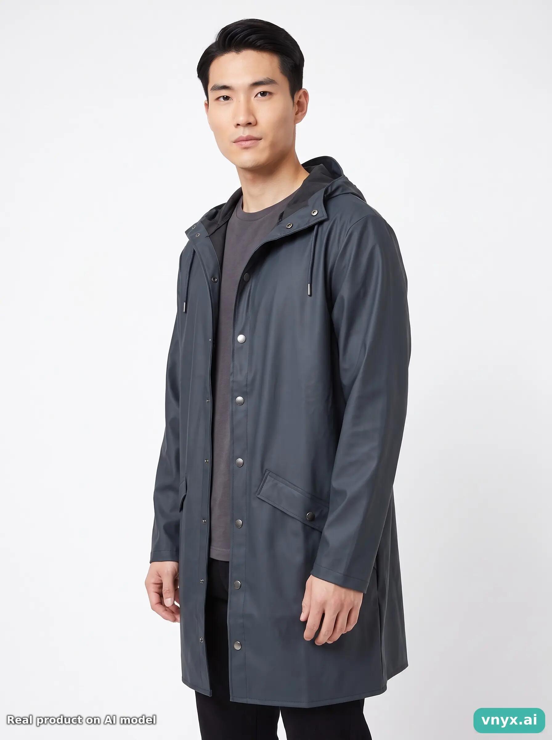 Second Life - RAINS Navy Outdoor Jacket Men 5/5