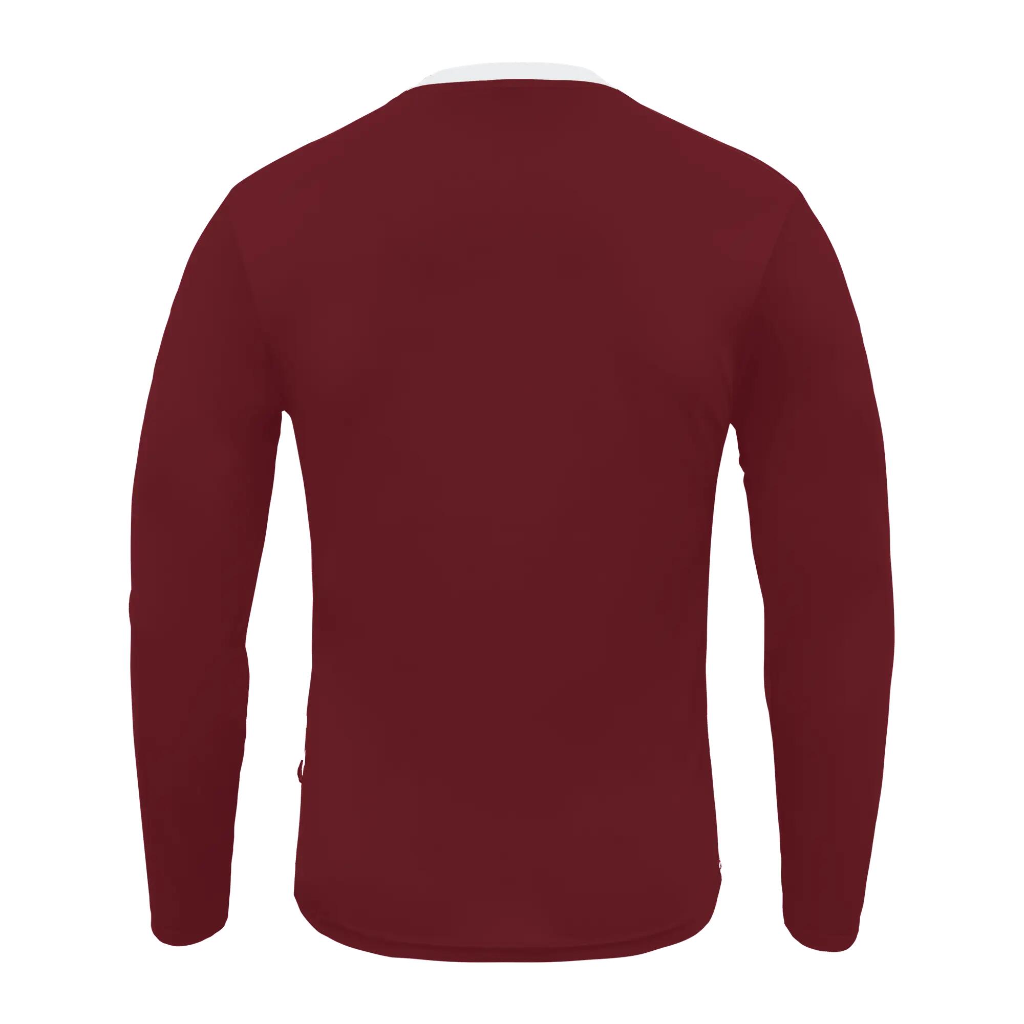 Lot de 5 maillots de football MONACO coloris bordeaux-blanc - taille 2XL 3/6