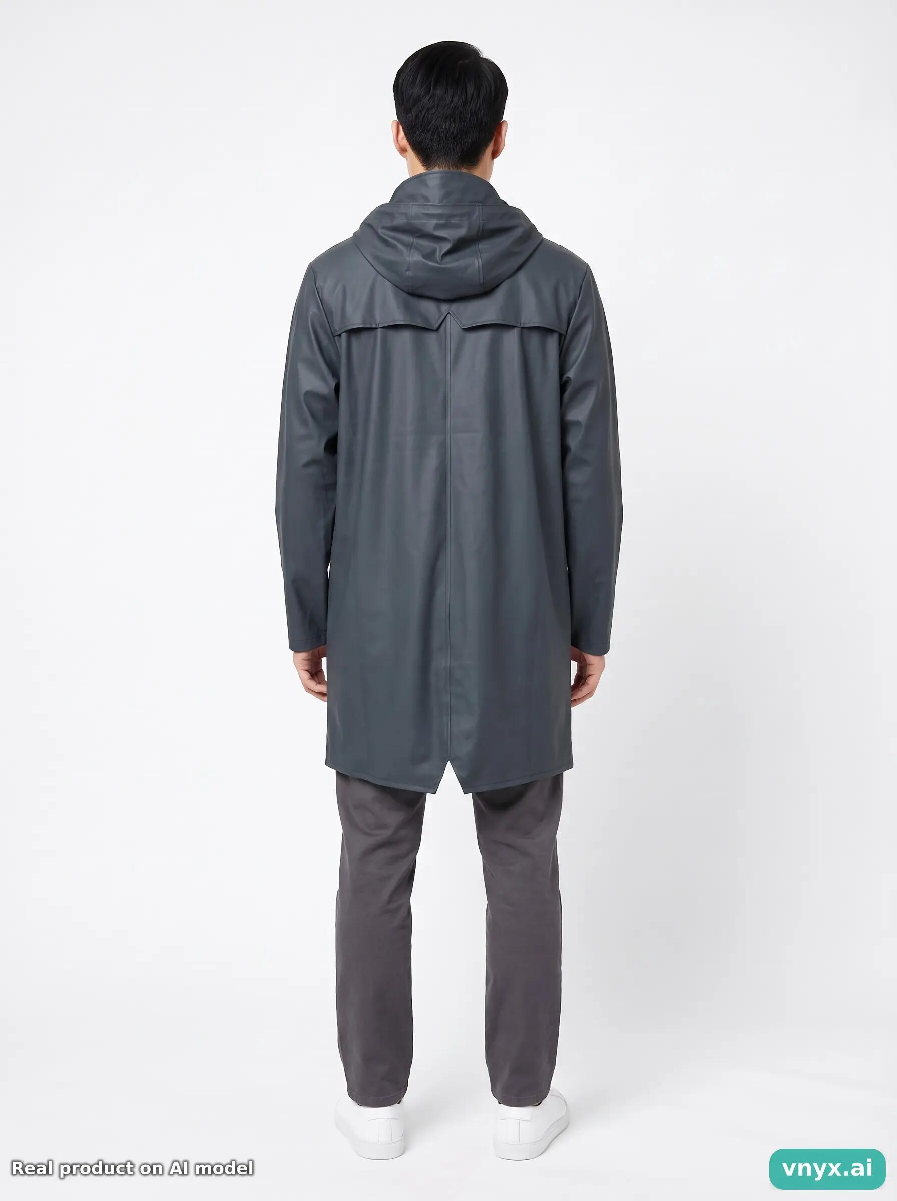 Second Life - RAINS Navy Outdoor Jacket Men 4/5