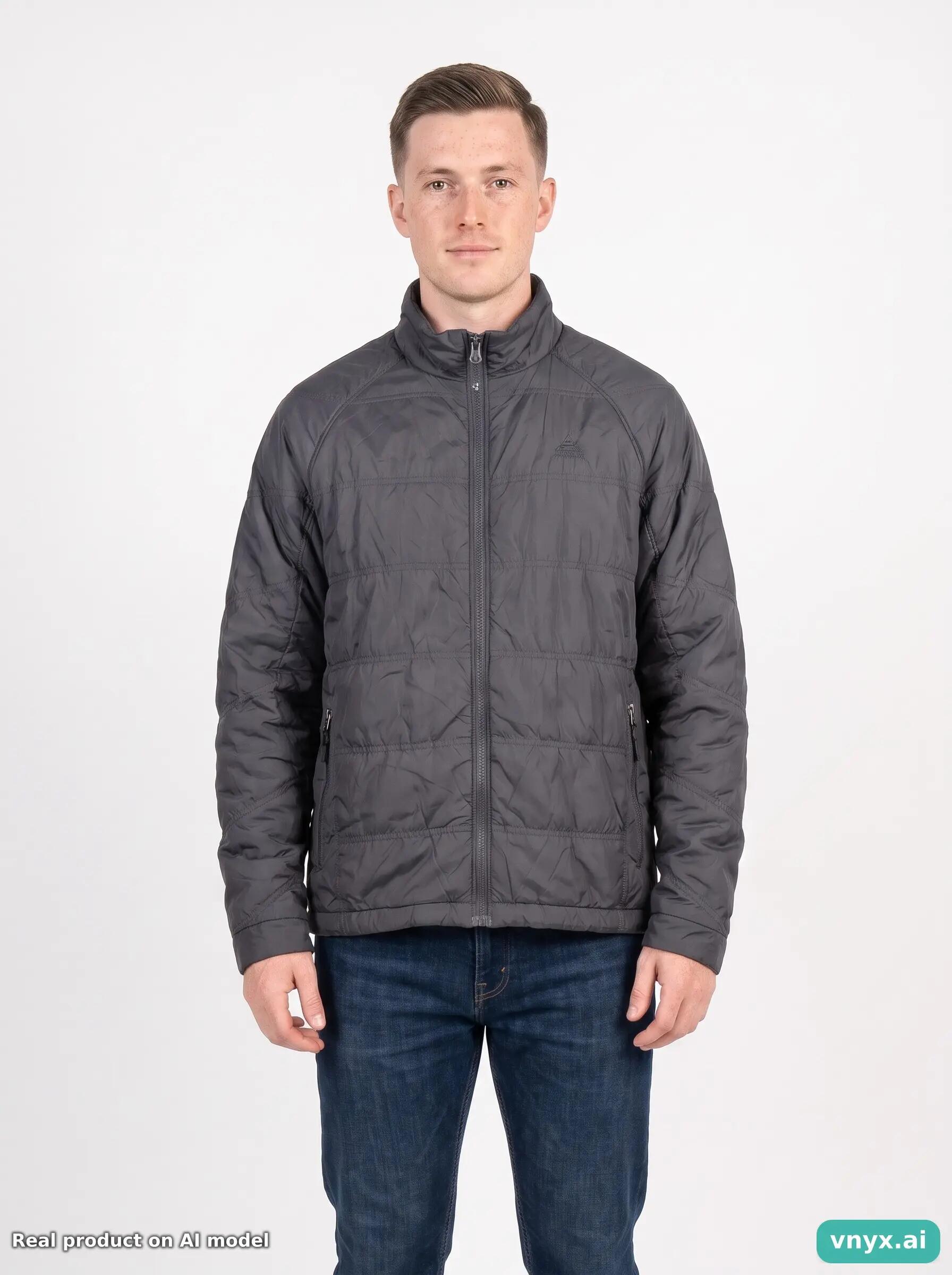Second Life - Nike Grey Puffer Jacket Men 5/5