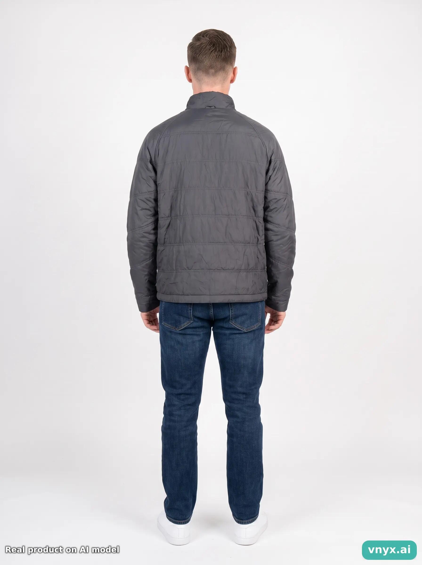 Second Life - Nike Grey Puffer Jacket Men 4/5