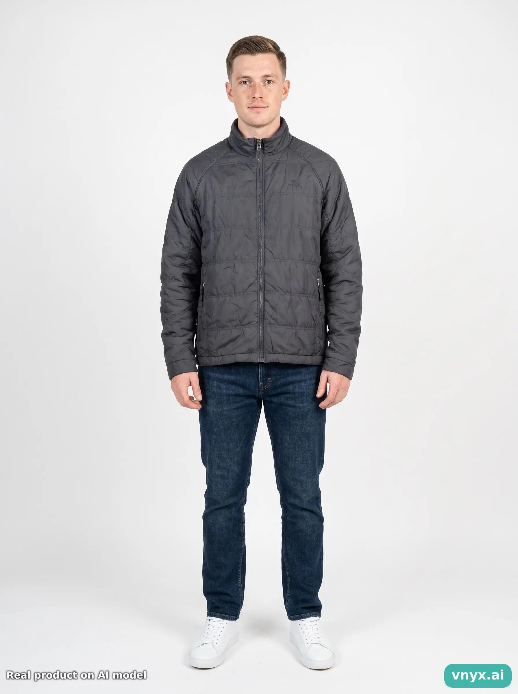 Second Life - Nike Grey Puffer Jacket Men 3/5