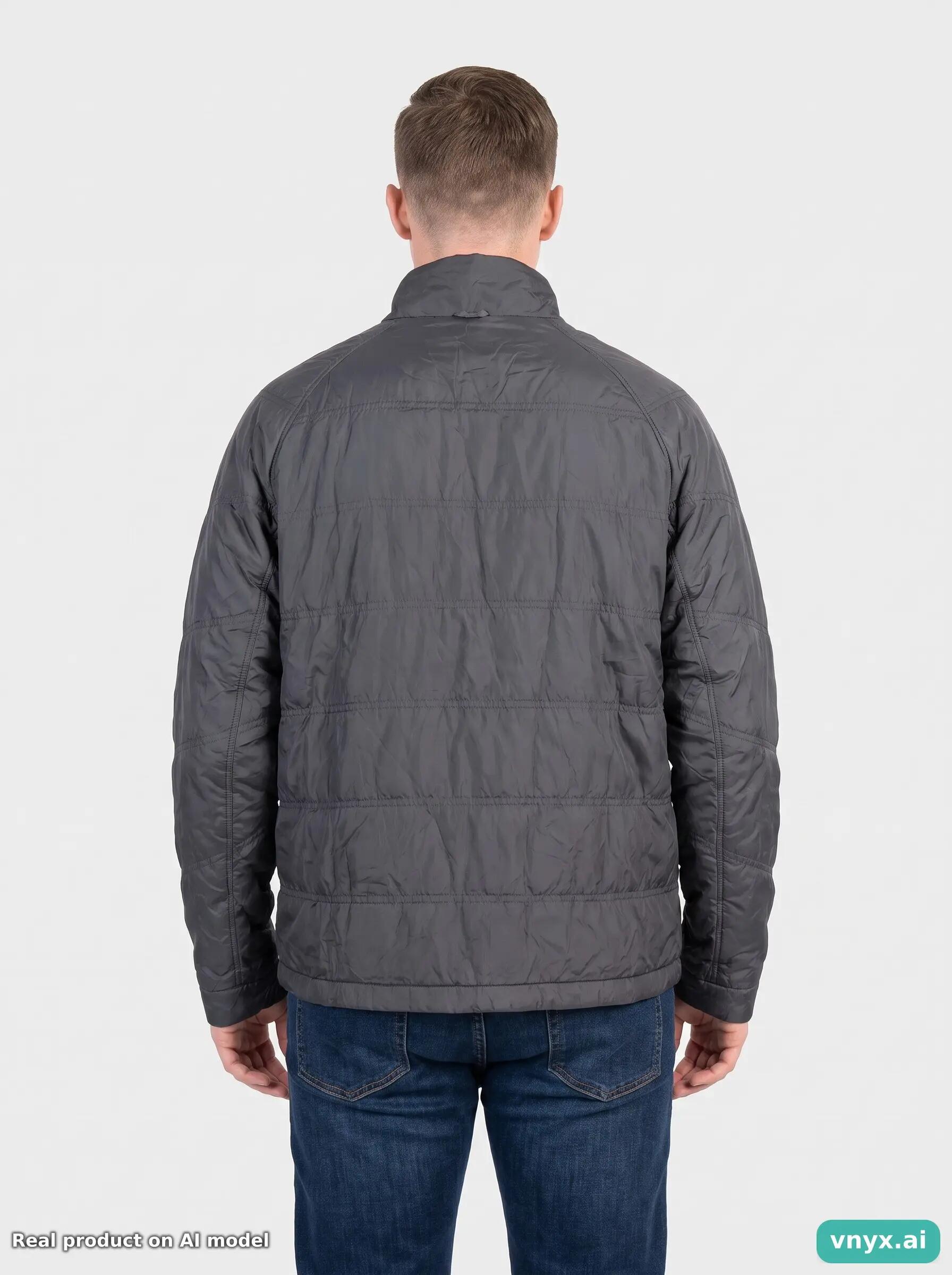 Second Life - Nike Grey Puffer Jacket Men 2/5