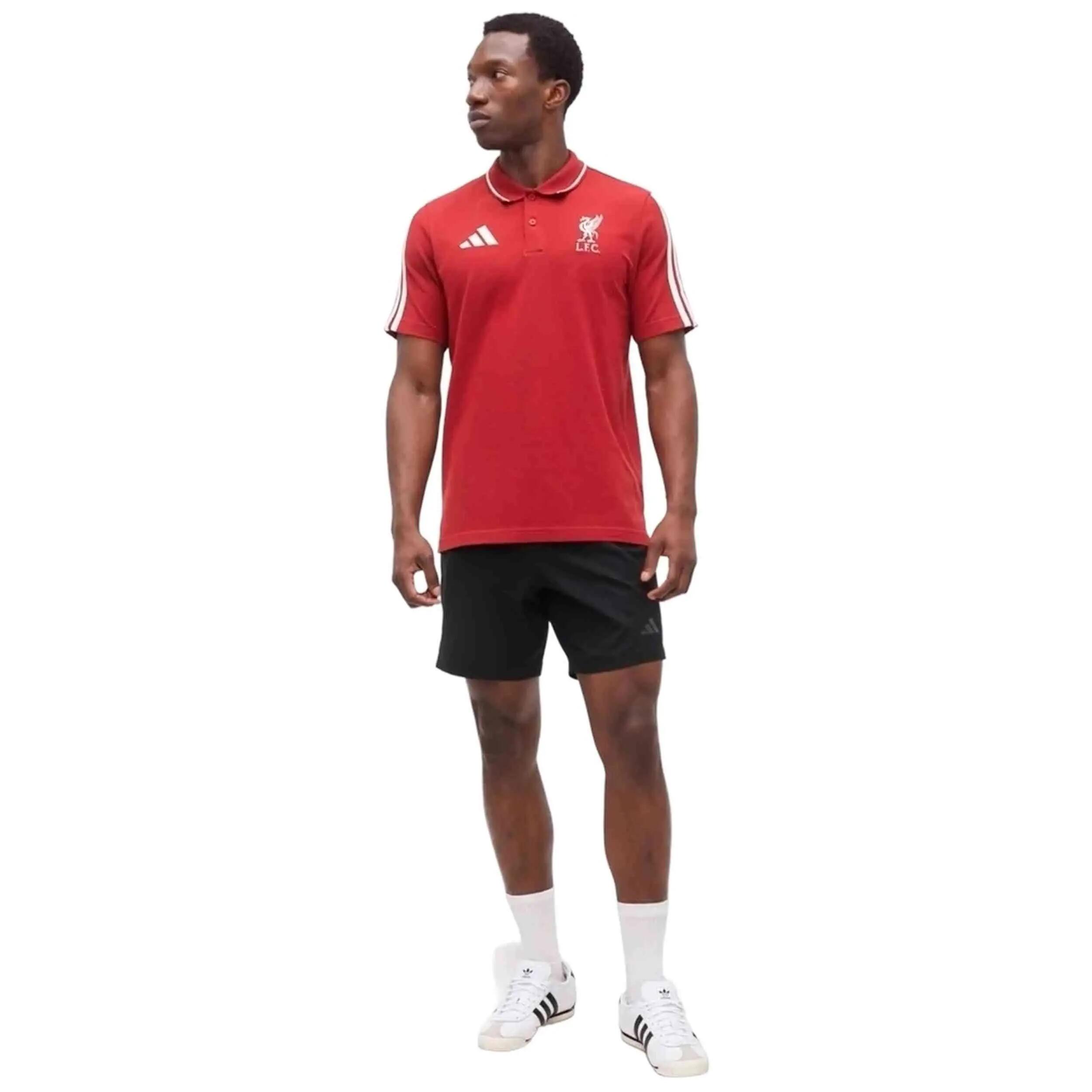 Polo à manches courtes Adidas modèle Liverpool FC DNA pour unisexe 1/4