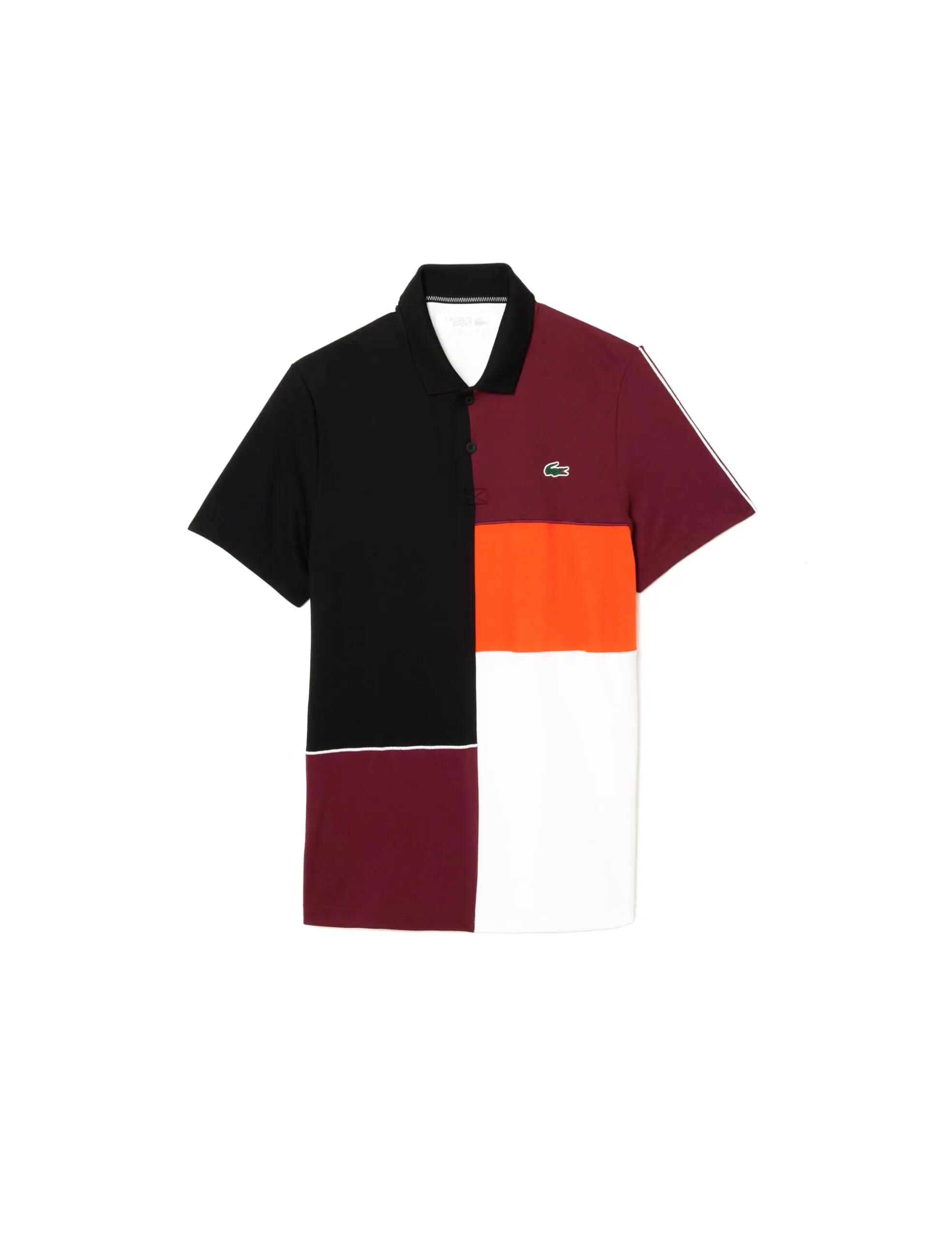 Lacoste - Poloshirt Herren - DH1082 - Schwarz/Orange 1/4