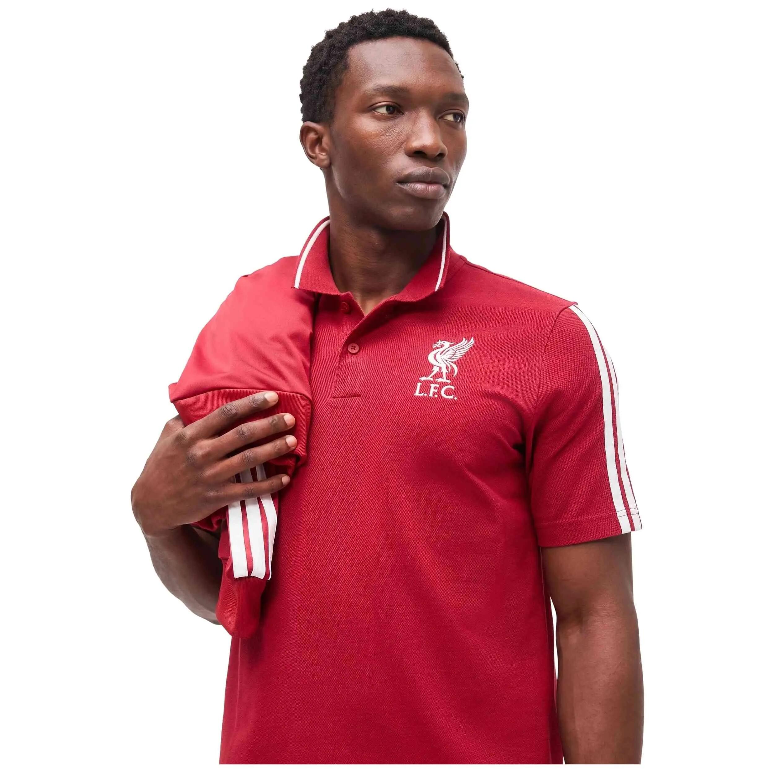 Polo à manches courtes Adidas modèle Liverpool FC DNA pour unisexe 4/4