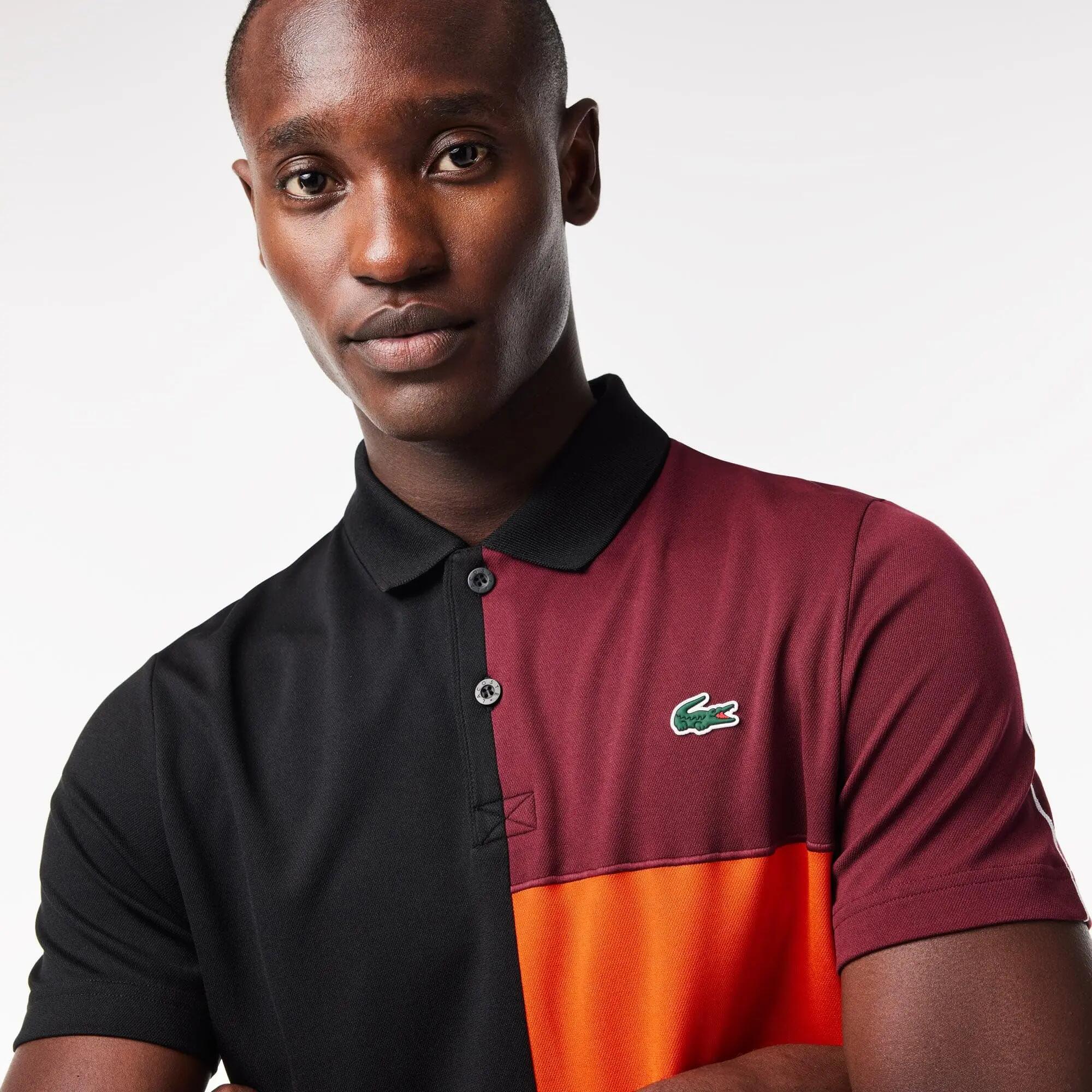 Lacoste - Poloshirt Herren - DH1082 - Schwarz/Orange 3/4