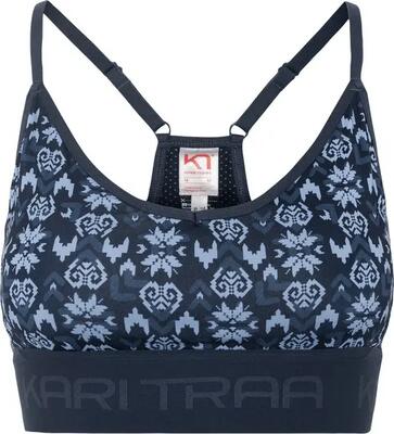 Dames - sportbeha - kruisbandjes - kari traa var printed - royal