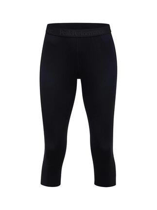 Damen - Sportswear - Baselayer-Hose - 3/4-Länge, Merinowollmix - Magic - Schwarz