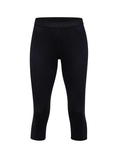 Damen - Sportswear - Baselayer-Hose - 3/4-Länge, Merinowollmix - Magic - Schwarz