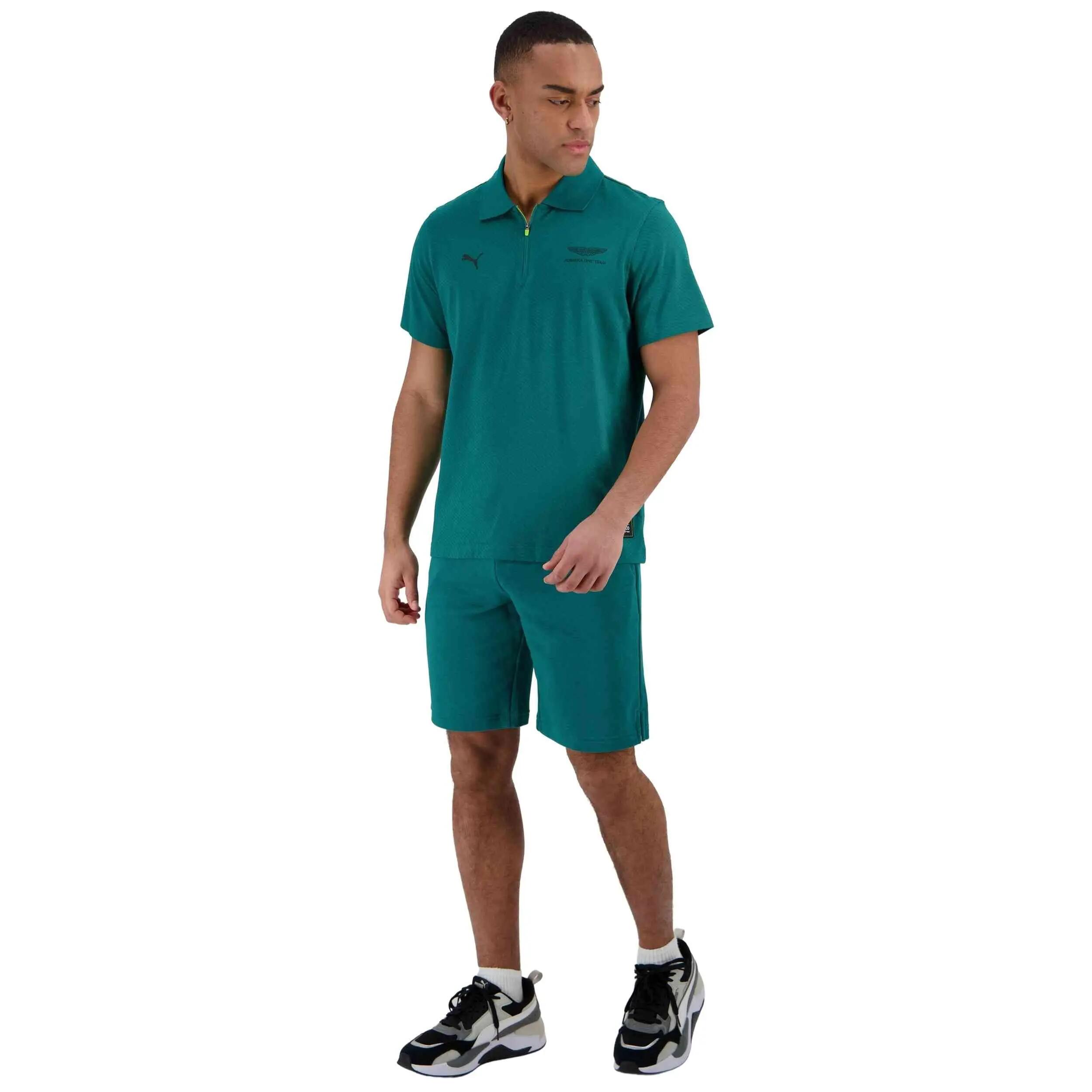 Kurzarm-polo Puma Modell Aston Martin Aramco F1 Team Jacquard "Green für männer 2/5