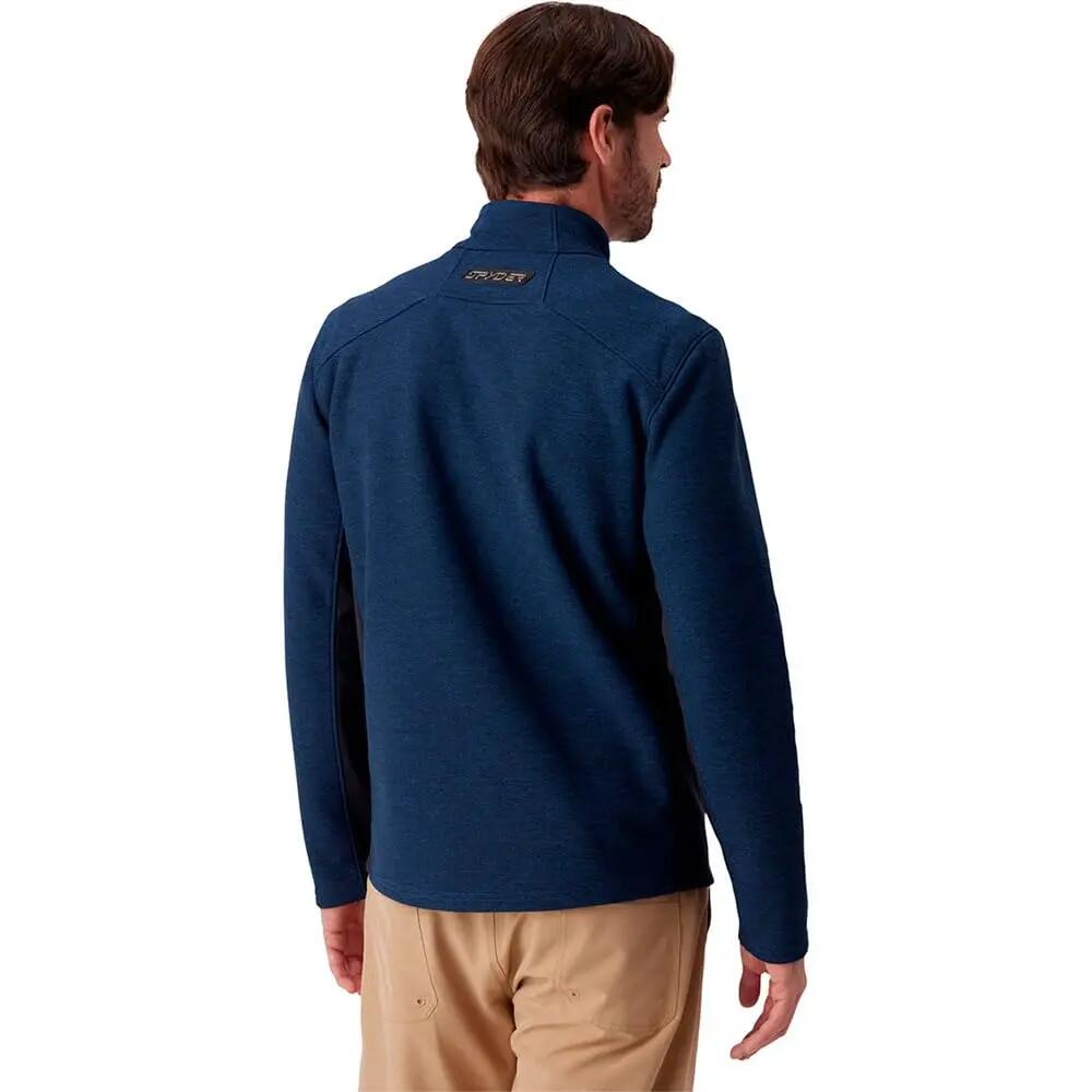 Polaire - Sportswear - Homme - SPYDER Bandit, demi-zip - Indigo chiné 2/3