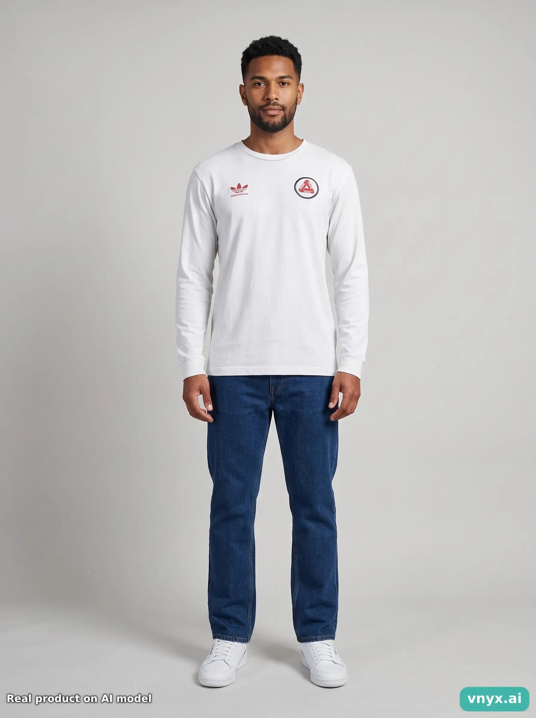 Second Life - Adidas White Long Sleeve Men 3/5
